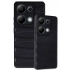 Durukar®   Redmi Note 13 Pro 4G Kılıf Bibercas Silikon Kapak - Siyah
