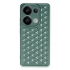 Durukar®   Redmi Note 13 Pro 4G Kılıf Petek Silikon Kapak - Koyu Yeşil
