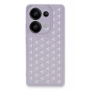 Durukar®   Redmi Note 13 Pro 4G Kılıf Petek Silikon Kapak - Lila
