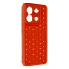 Durukar®   Redmi Note 13 Pro 5G Kılıf Petek Silikon Kapak - Kırmızı