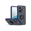 Durukar®   Redmi Note 13 Pro Plus Kılıf Montreal Yüzüklü Silikon Kapak - Lacivert