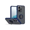Durukar®   Redmi Note 13 Pro Plus Kılıf Montreal Yüzüklü Silikon Kapak - Lacivert