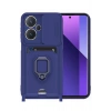 Durukar®   Redmi Note 13 Pro Plus Kılıf Zuma Kartvizitli Yüzüklü Silikon - Lacivert