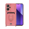 Durukar®   Redmi Note 13 Pro Plus Kılıf Zuma Kartvizitli Yüzüklü Silikon - Pembe