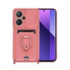 Durukar®   Redmi Note 13 Pro Plus Kılıf Zuma Kartvizitli Yüzüklü Silikon - Pembe