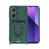 Durukar®   Redmi Note 13 Pro Plus Kılıf Zuma Kartvizitli Yüzüklü Silikon - Yeşil