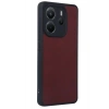 Durukar®   Redmi Note 14 4G Kılıf Aras Deri Kapak - Bordo