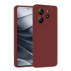 Durukar®   Redmi Note 14 4G Kılıf First Silikon - Bordo