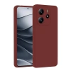 Durukar®   Redmi Note 14 4G Kılıf First Silikon - Bordo