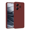 Durukar®   Redmi Note 14 4G Kılıf First Silikon - Bordo