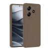 Durukar®   Redmi Note 14 4G Kılıf First Silikon - Kahverengi