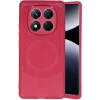 Durukar®   Redmi Note 14 Pro 4G Kılıf Maya Karbon Kapak - Bordo
