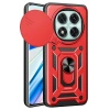 Durukar®   Redmi Note 14 Pro 4G Kılıf Pars Lens Yüzüklü Silikon - Kırmızı
