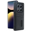 Durukar®   Redmi Note 14 Pro 5G Kılıf Sara Kartvizitli Deri Kılıf - Siyah