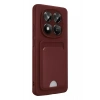Durukar®   Redmi Note 15 Pro 5G Kelvin Kartvizitli Silikon - Bordo