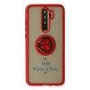 Durukar®   Redmi Note 8 Pro Kılıf Montreal Yüzüklü Silikon Kapak - Kırmızı