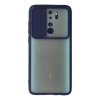 Durukar®   Redmi Note 8 Pro Kılıf Palm Buzlu Kamera Sürgülü Silikon - Lacivert
