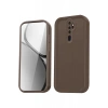 Durukar®   Redmi Note 8 Pro Kılıf Viera Silikon - Kahverengi