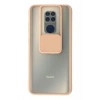 Durukar®   Redmi Note 9 Kılıf Palm Buzlu Kamera Sürgülü Silikon - Pembe