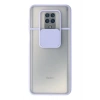 Durukar®   Redmi Note 9 Pro Kılıf Palm Buzlu Kamera Sürgülü Silikon - Lila
