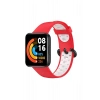 Durukar®   Redmi Watch 2 Spor Delikli Kordon - Kırmızı-Beyaz