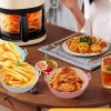 Durukar® Renkli Isıya Dayanıklı Yıkanılabilir Silikon Fırın Ve Airfryer Yuvarlak Model Pişirme Matı 20 Cm