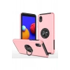 Durukar®  Samsung Galaxy A01 Core Kılıf Elit Yüzüklü Kapak - Pembe