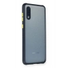 Durukar®  Samsung Galaxy A02 Kılıf Miami Şeffaf Silikon - Lacivert