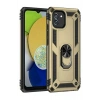 Durukar®  Samsung Galaxy A03 Kılıf Sofya Yüzüklü Silikon Kapak - Gold