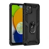 Durukar®  Samsung Galaxy A03 Kılıf Sofya Yüzüklü Silikon Kapak - Siyah