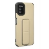Durukar®  Samsung Galaxy A03S Kılıf Mega Standlı Silikon - Gold