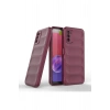 Durukar®  Samsung Galaxy A03S Kılıf Optimum Silikon - Bordo