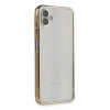 Durukar®  Samsung Galaxy A04 Kılıf  Lensli Silikon - Gold
