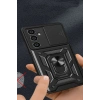 Durukar®  Samsung Galaxy A05S Kılıf Pars Lens Yüzüklü Silikon - Gümüş