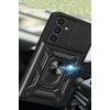 Durukar®  Samsung Galaxy A05S Kılıf Pars Lens Yüzüklü Silikon - Yeşil