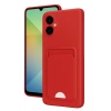 Durukar®  Samsung Galaxy A06 Kılıf Kelvin Kartvizitli Silikon - Kırmızı