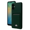 Durukar®  Samsung Galaxy A06 Kılıf Kelvin Kartvizitli Silikon - Koyu Yeşil