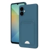 Durukar®  Samsung Galaxy A06 Kılıf Kelvin Kartvizitli Silikon - Mavi