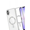 Durukar®  Samsung Galaxy A07 4G Kross Magneticsafe Kapak - Gümüş