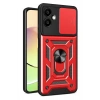 Durukar®  Samsung Galaxy A07 4G Pars Lens Yüzüklü Silikon - Kırmızı