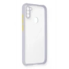 Durukar®  Samsung Galaxy A11 Kılıf Miami Şeffaf Silikon - Lila