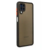 Durukar®  Samsung Galaxy A12 Kılıf Montreal Silikon Kapak - Siyah
