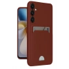 Durukar®  Samsung Galaxy A16 5G Kılıf Kelvin Kartvizitli Silikon - Bordo