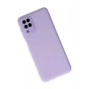 Durukar®  Samsung Galaxy A22 Kılıf Lansman Glass Kapak - Lila