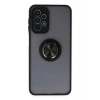 Durukar®  Samsung Galaxy A23 4G Kılıf Montreal Yüzüklü Silikon Kapak - Siyah