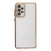 Durukar®  Samsung Galaxy A33 5G Kılıf  Lensli Silikon - Gold