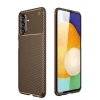 Durukar® Samsung Galaxy A36 Case Auto Focus Carbon Cover - Brown