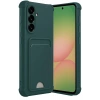Durukar®  Samsung Galaxy A36 Kılıf Kelvin Kartvizitli Silikon - Koyu Yeşil