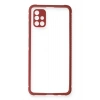 Durukar®  Samsung Galaxy A51 Kılıf Miami Şeffaf Silikon - Fuşya