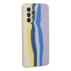 Durukar®  Samsung Galaxy A53 5G Kılıf Ebruli Lansman Silikon - Sarı-Lila